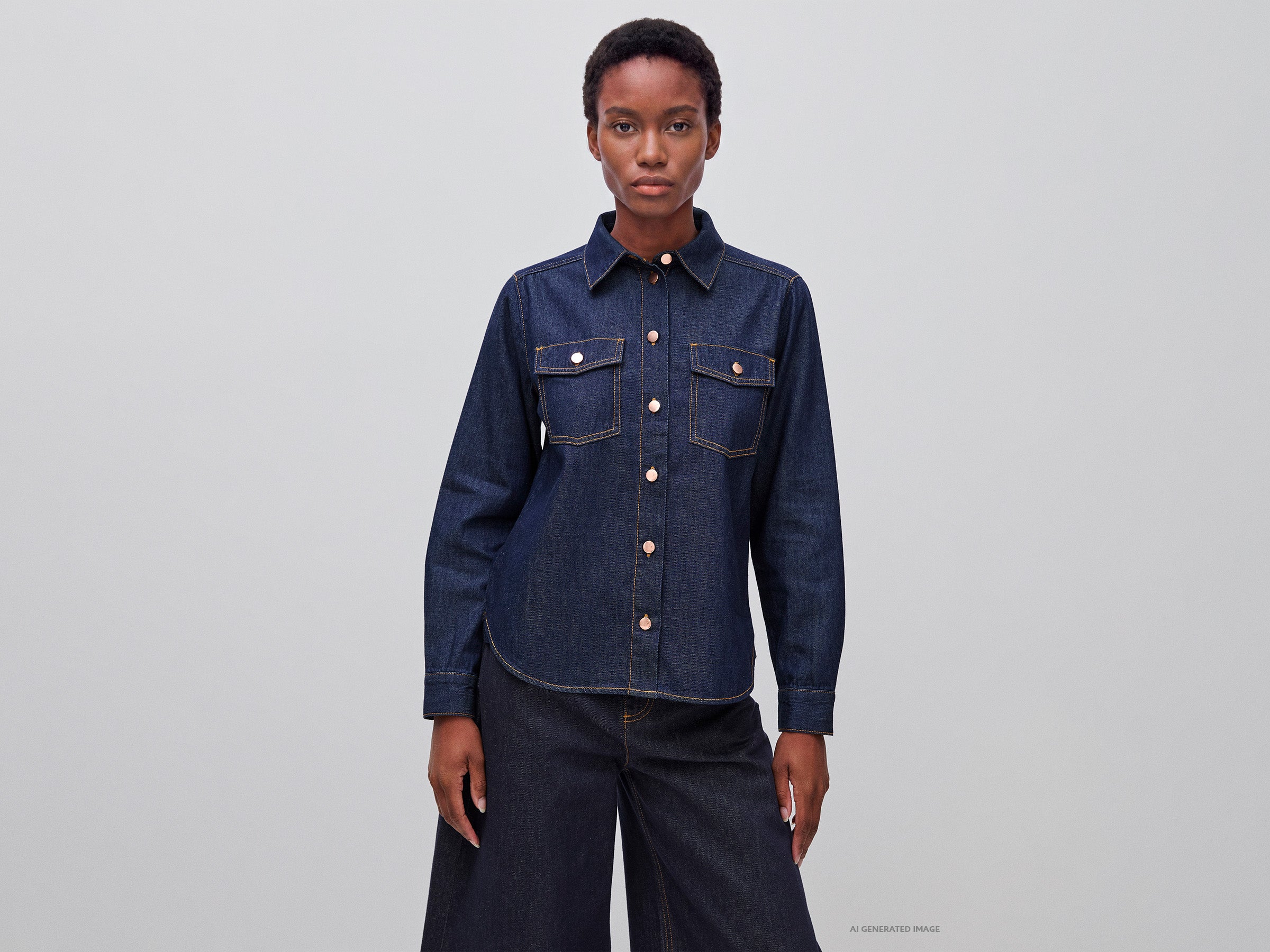 United Colors of Benetton Shirts Regular fit denim shirt camicia taglia XS cotone