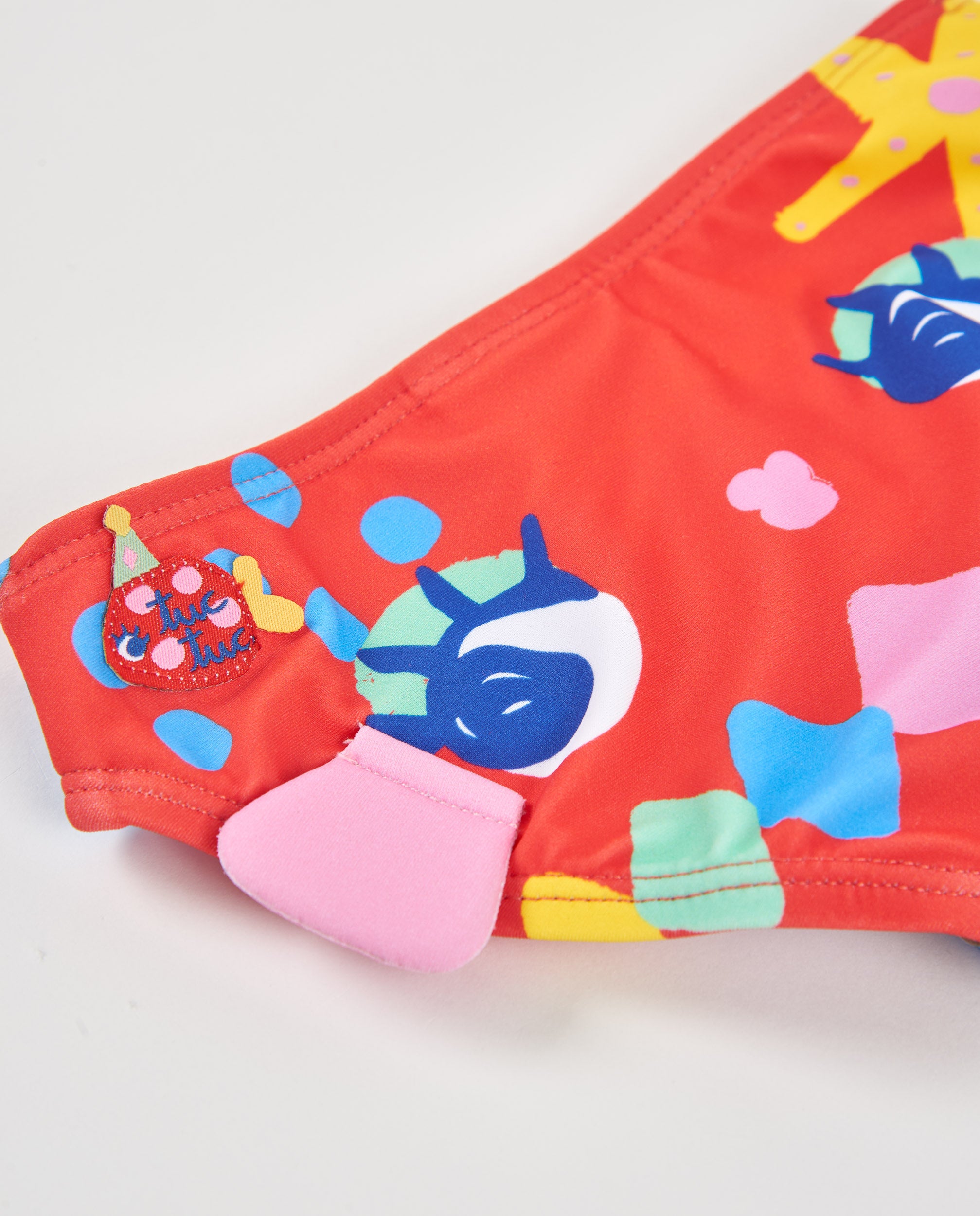 TucTuc Costumi Slip Bikini Bambina Maglia Rosso Mare