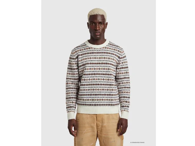 United Colors of Benetton Jacquard Maglione Lana Nordico