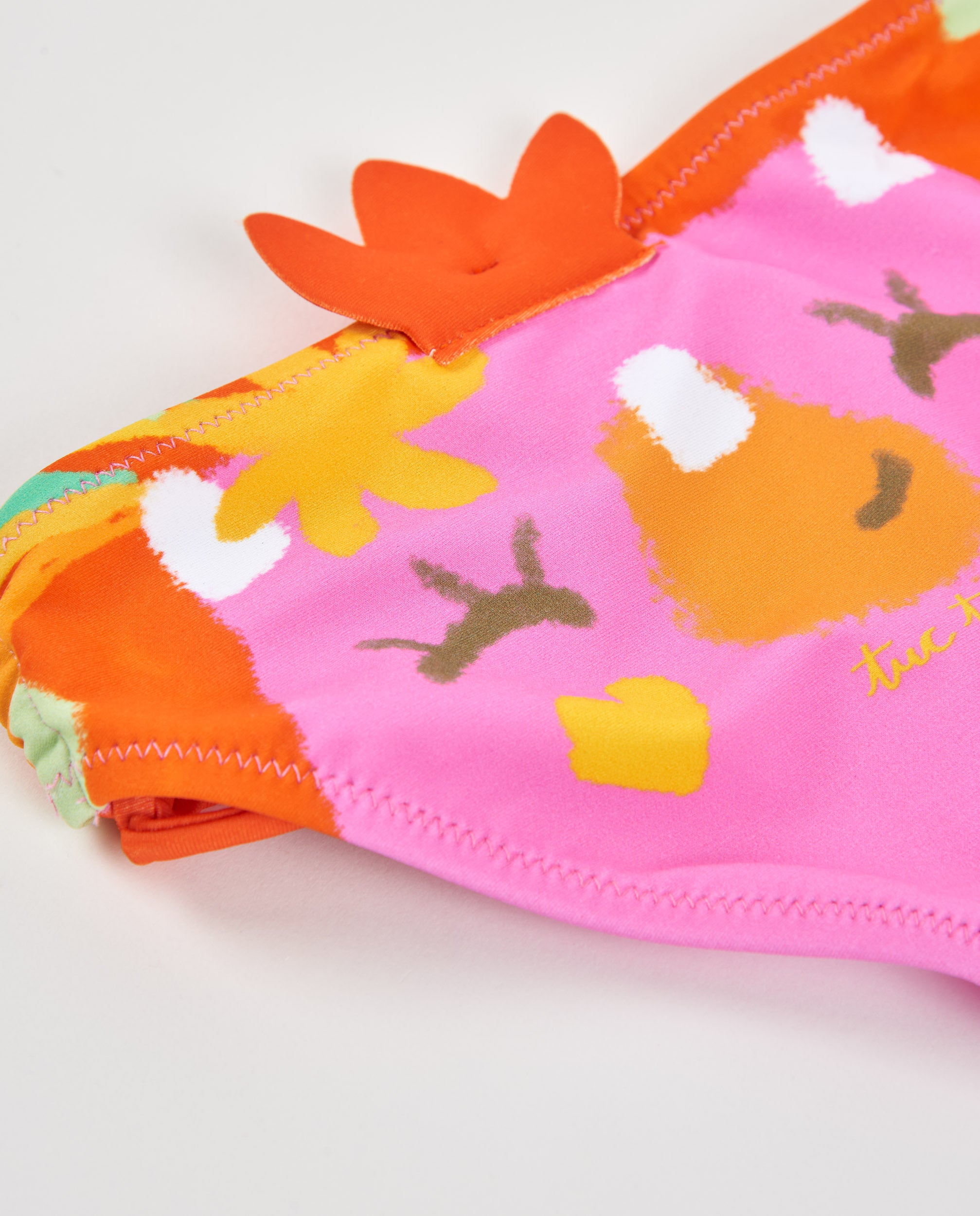 TucTuc Costumi Da Bagno culottina mare bambina rosa laccetti