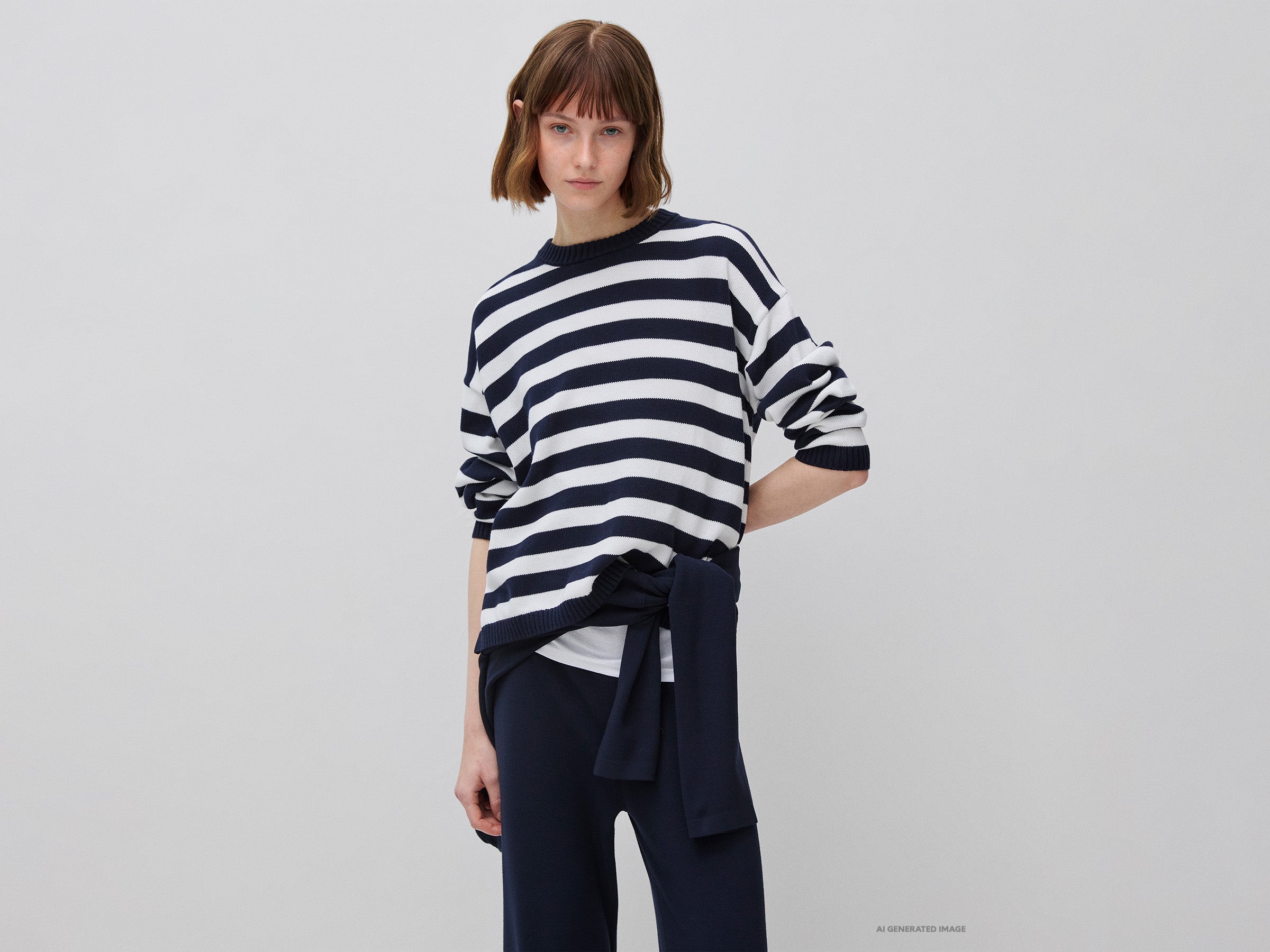 United Colors of Benetton Sweaters maglione righe cotone tricot