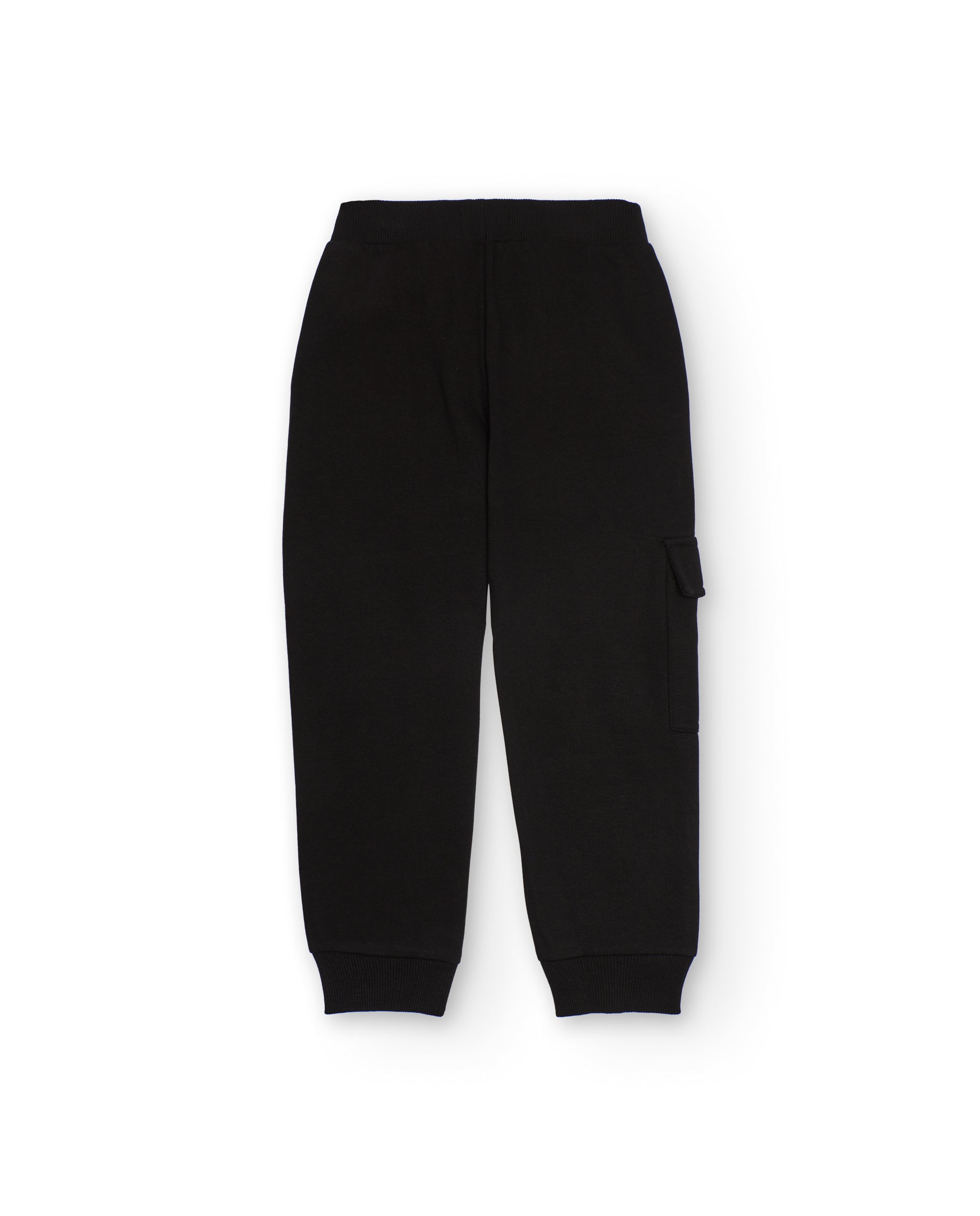 TucTuc Pantaloni tuta bimbo cargo felpa nero
