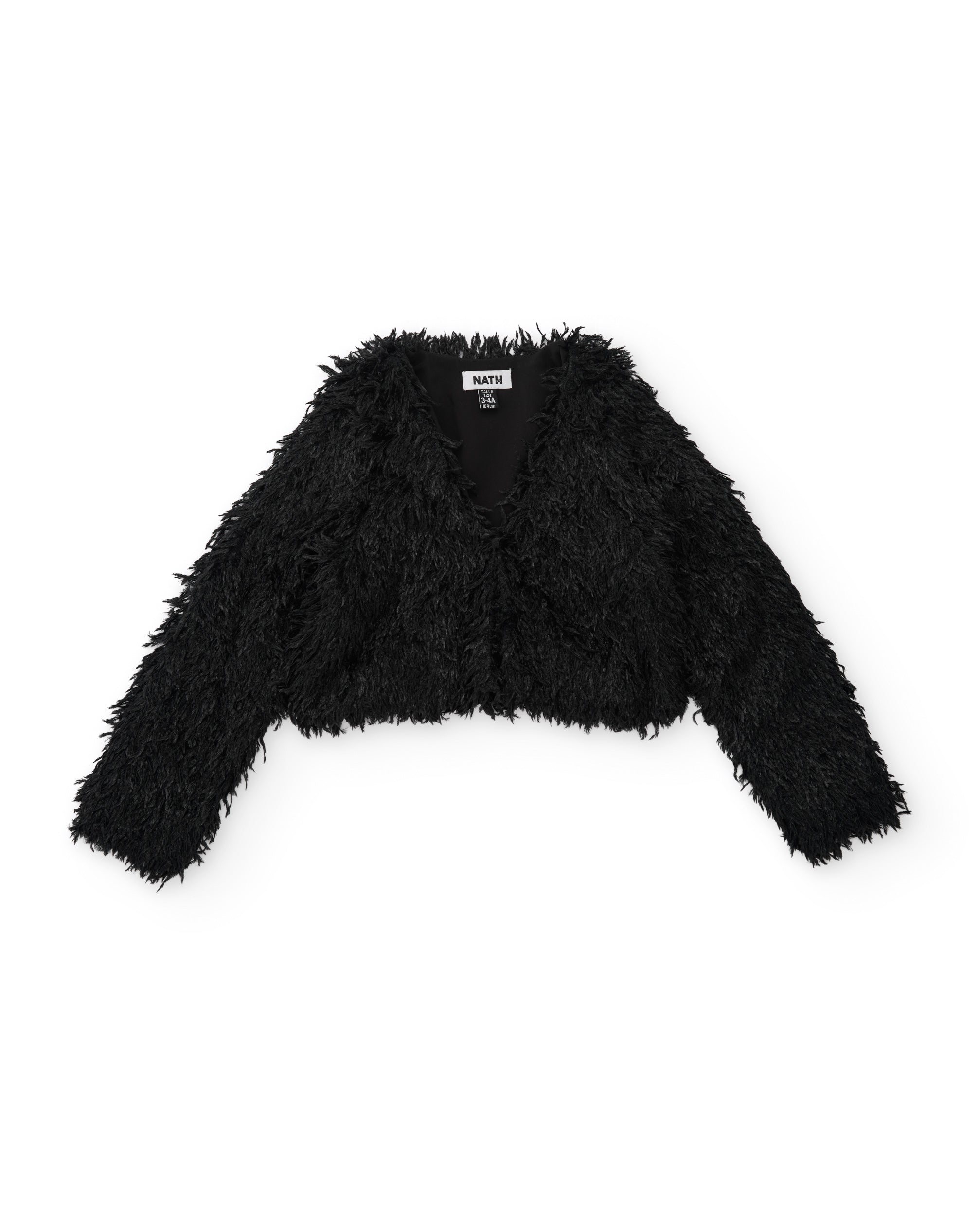 TucTuc Giacche giacca bambina nero bottoni texture piume calda