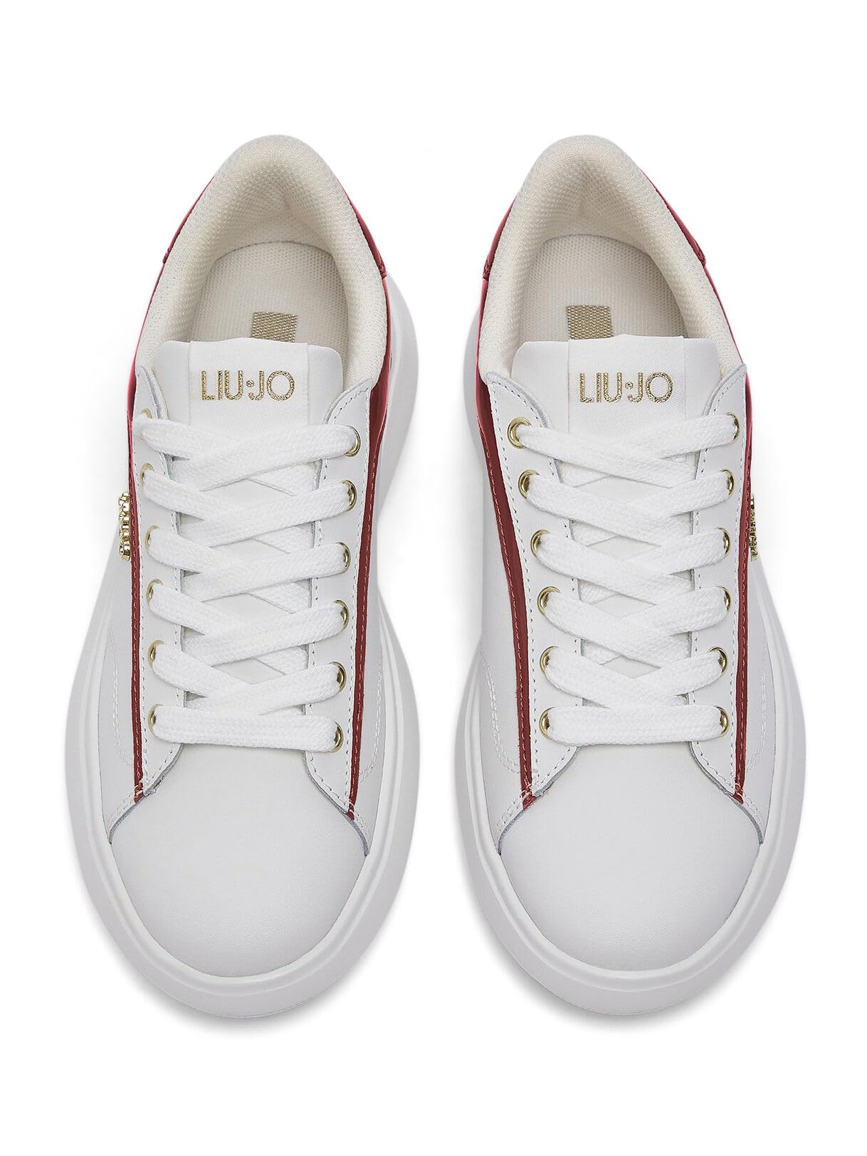Liu Jo Sneakers Pelle Lettering 35 EU suola 5,5 cm