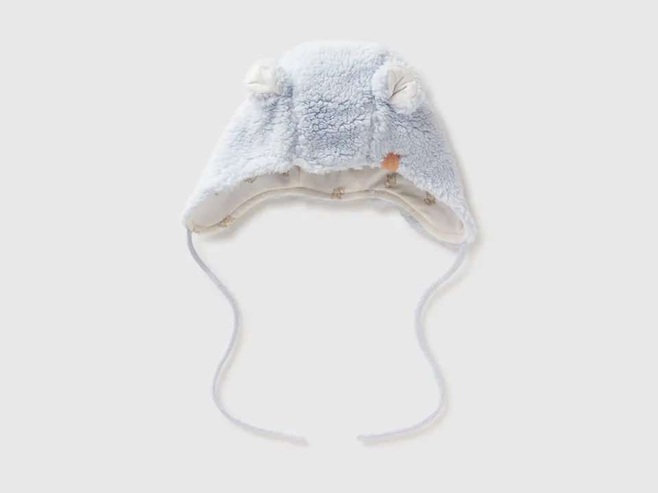 United Colors of Benetton Cappello Paraorecchie Teddy Cotone 68