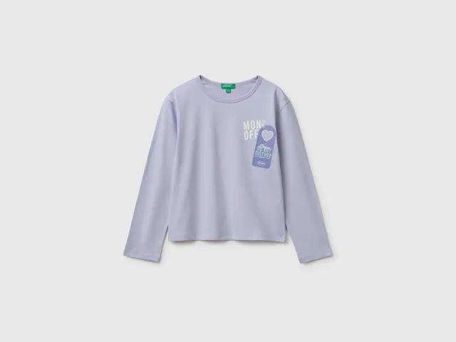 United Colors of Benetton Print T-Shirt Maglietta Cotone Bio M
