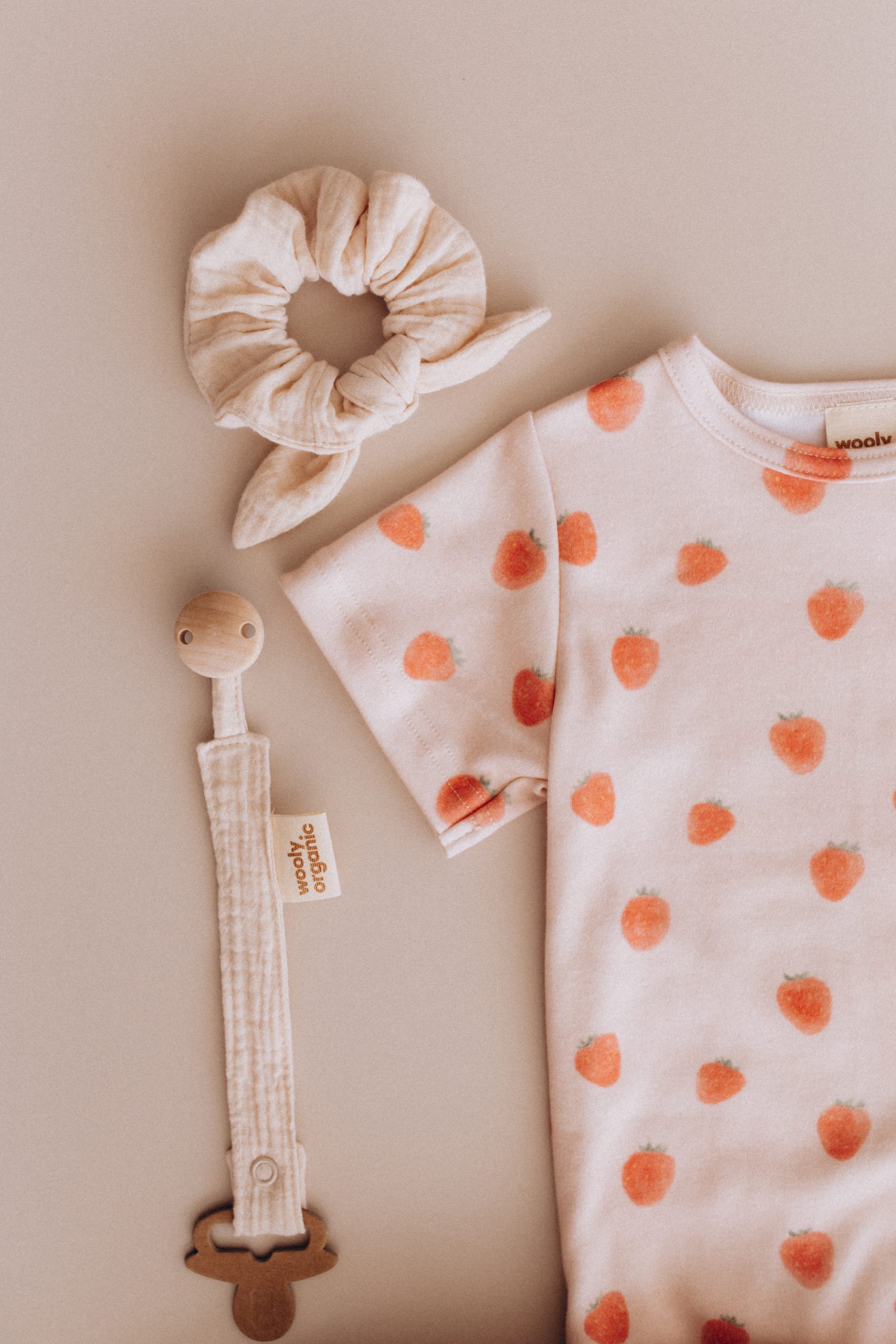 Woolly Organic Wrap Bodysuit body manica corta cotone SS26