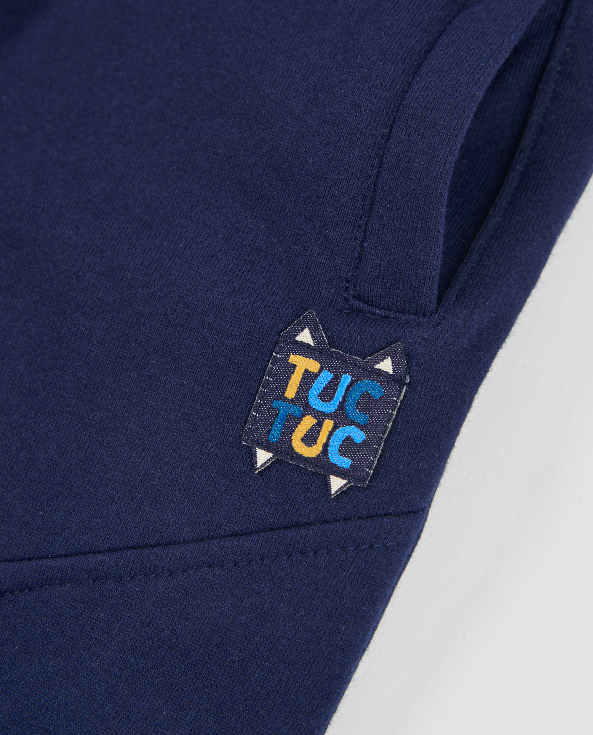 TucTuc Pantaloni Felpa Bambino Blu Navy Vita Regolabile