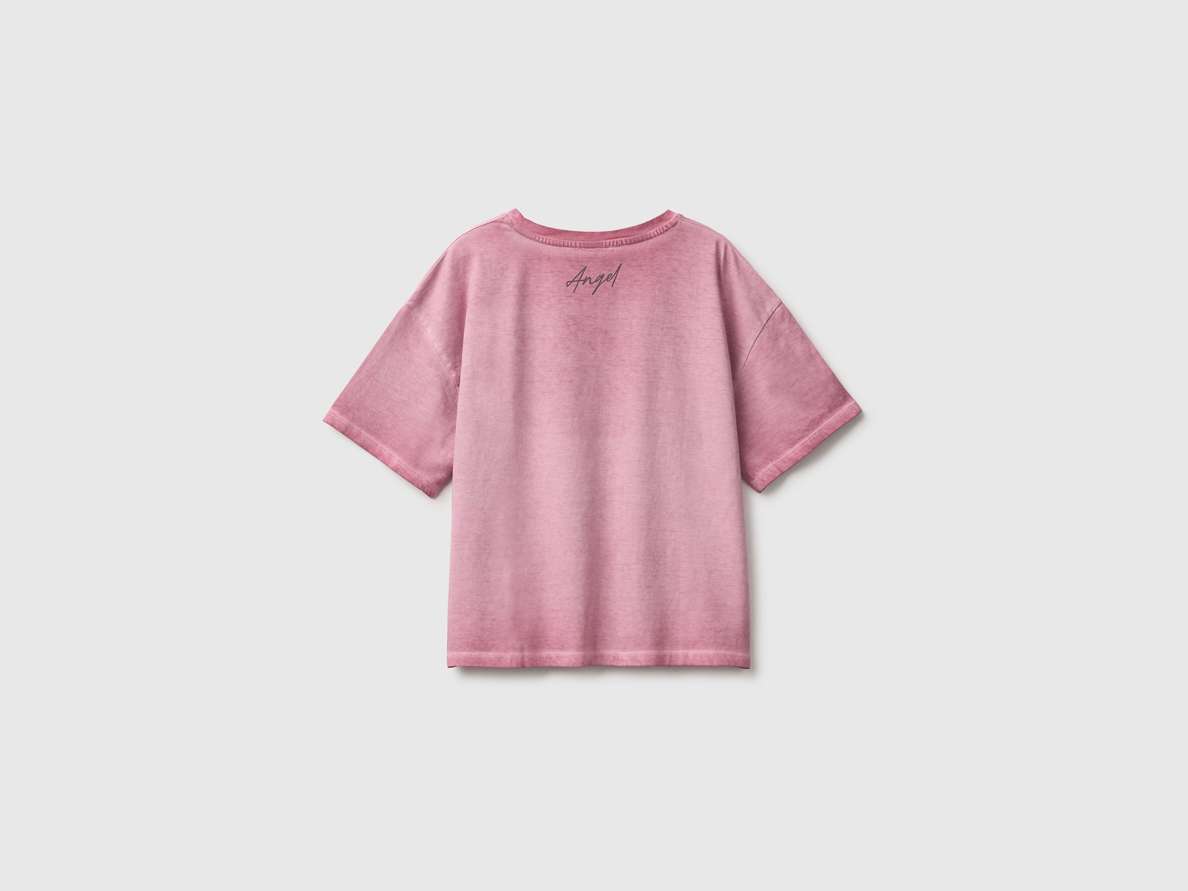 Benetton T-Shirt Cropped Lilo & Stitch Cotone M