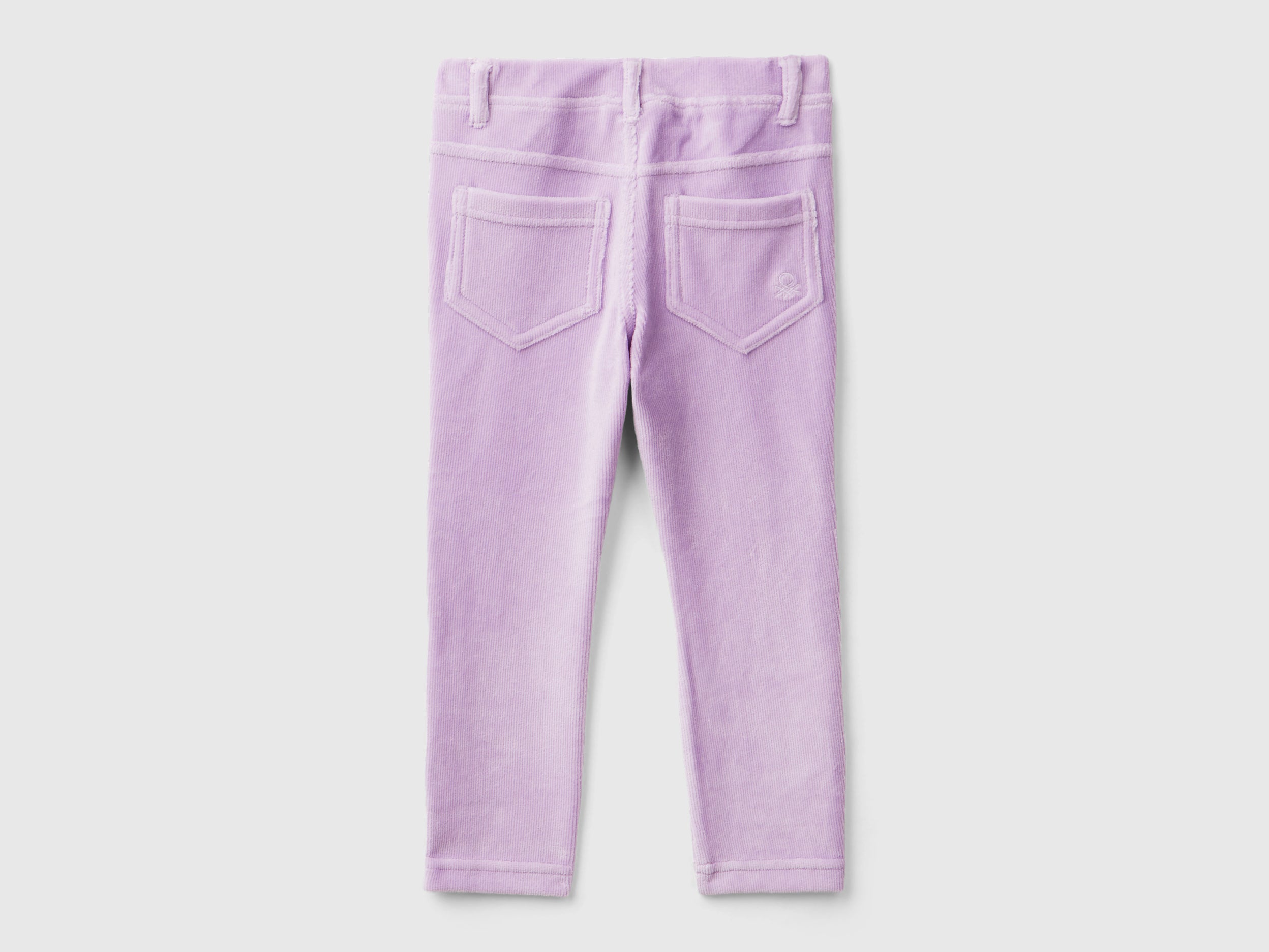 Benetton Trousers pantaloni ciniglia cotone coste bimba