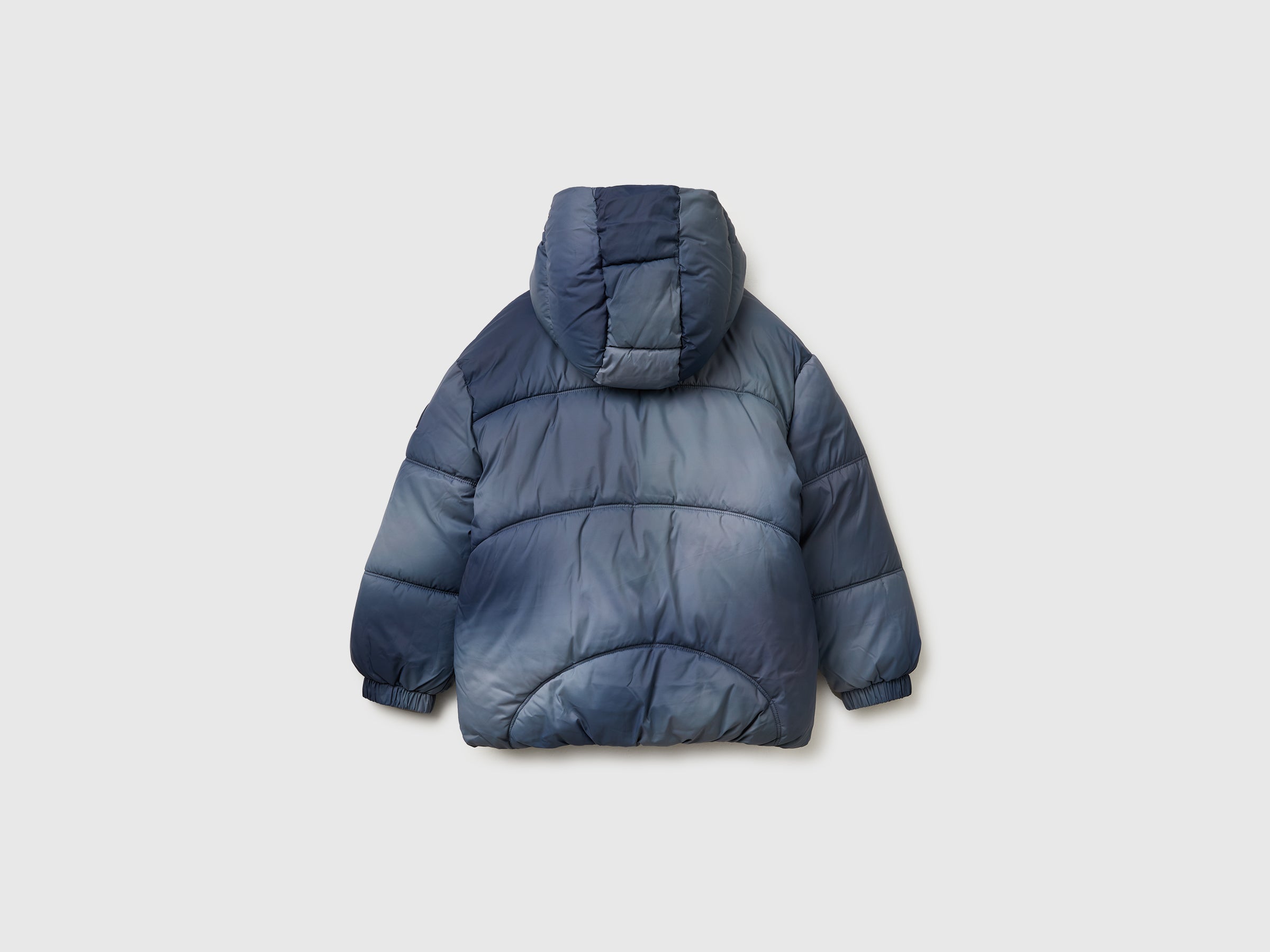 United Colors of Benetton Giacca nylon sfumato imbottita cappuccio S