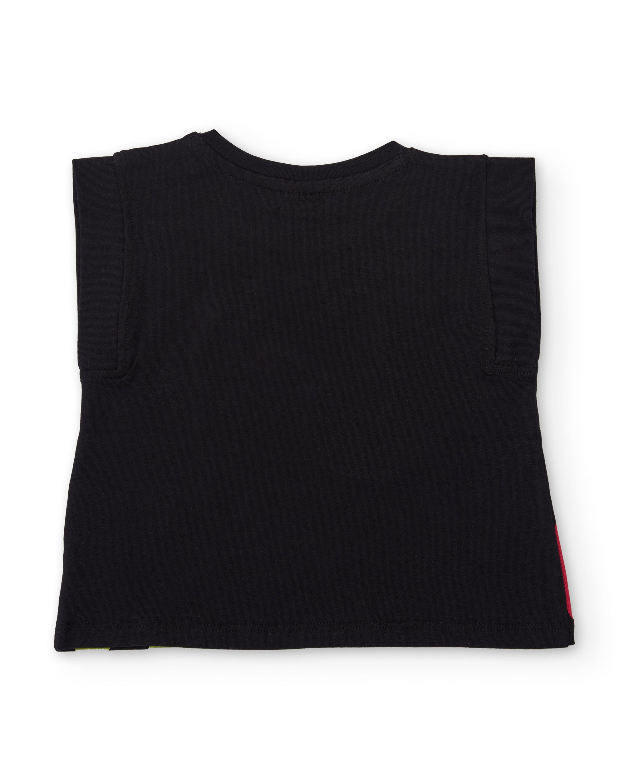 TucTuc Magliette t-shirt bambina nera stampa fragola