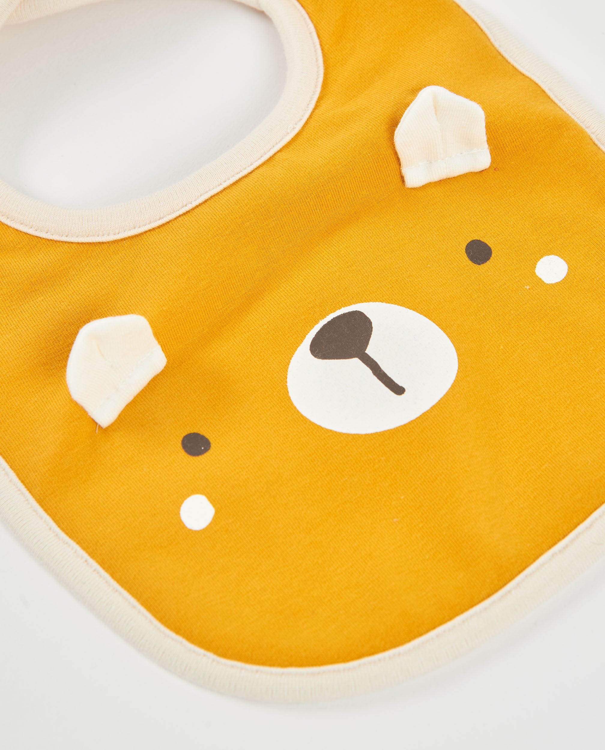 TucTuc Accessori set 2 bavaglini neonato senape cotone