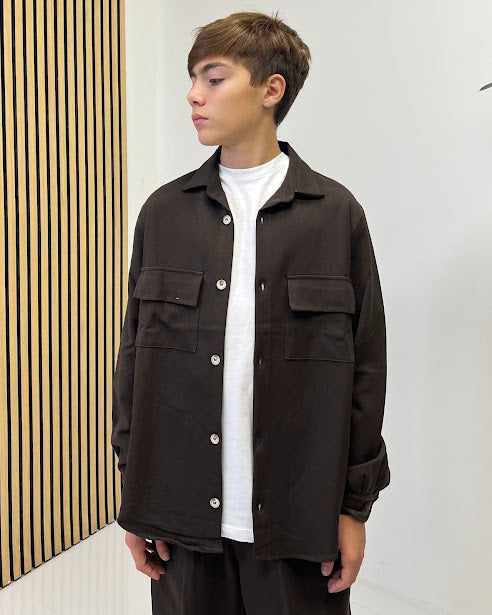 Sottosopra ANB6035 camicia viscosa testa di moro 14 anni