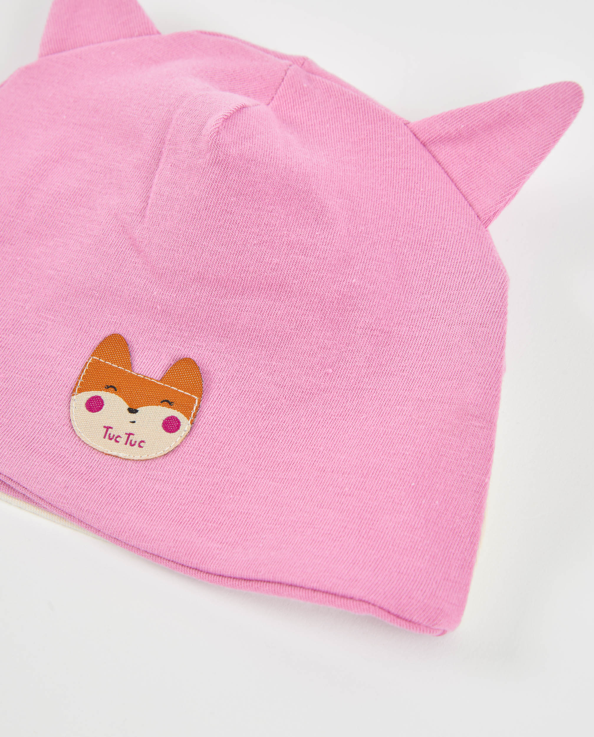 TucTuc Cappello bebè maglia volpe rosa taglia U