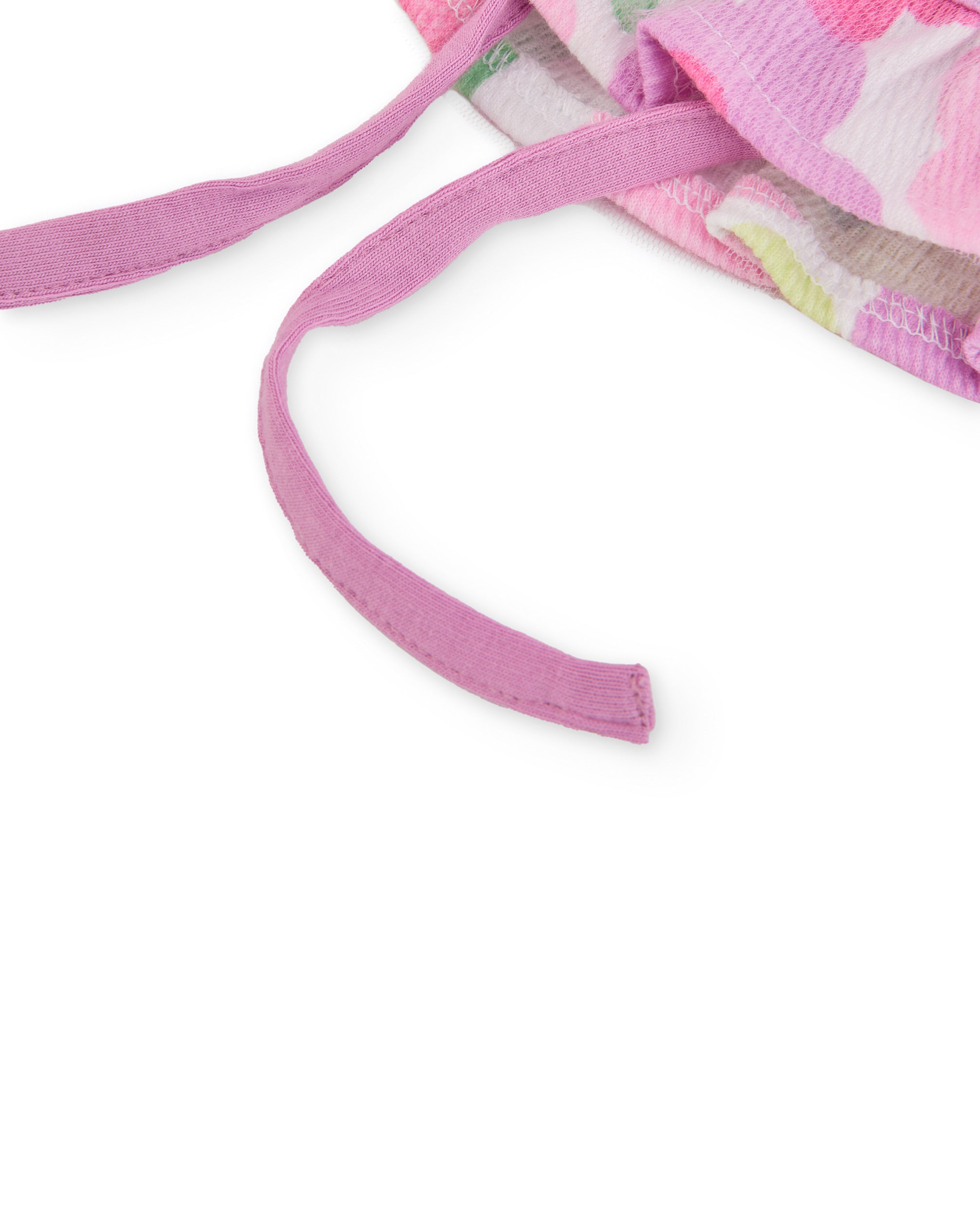 TucTuc Accessori Cappellino maglia rosa floreale neonato