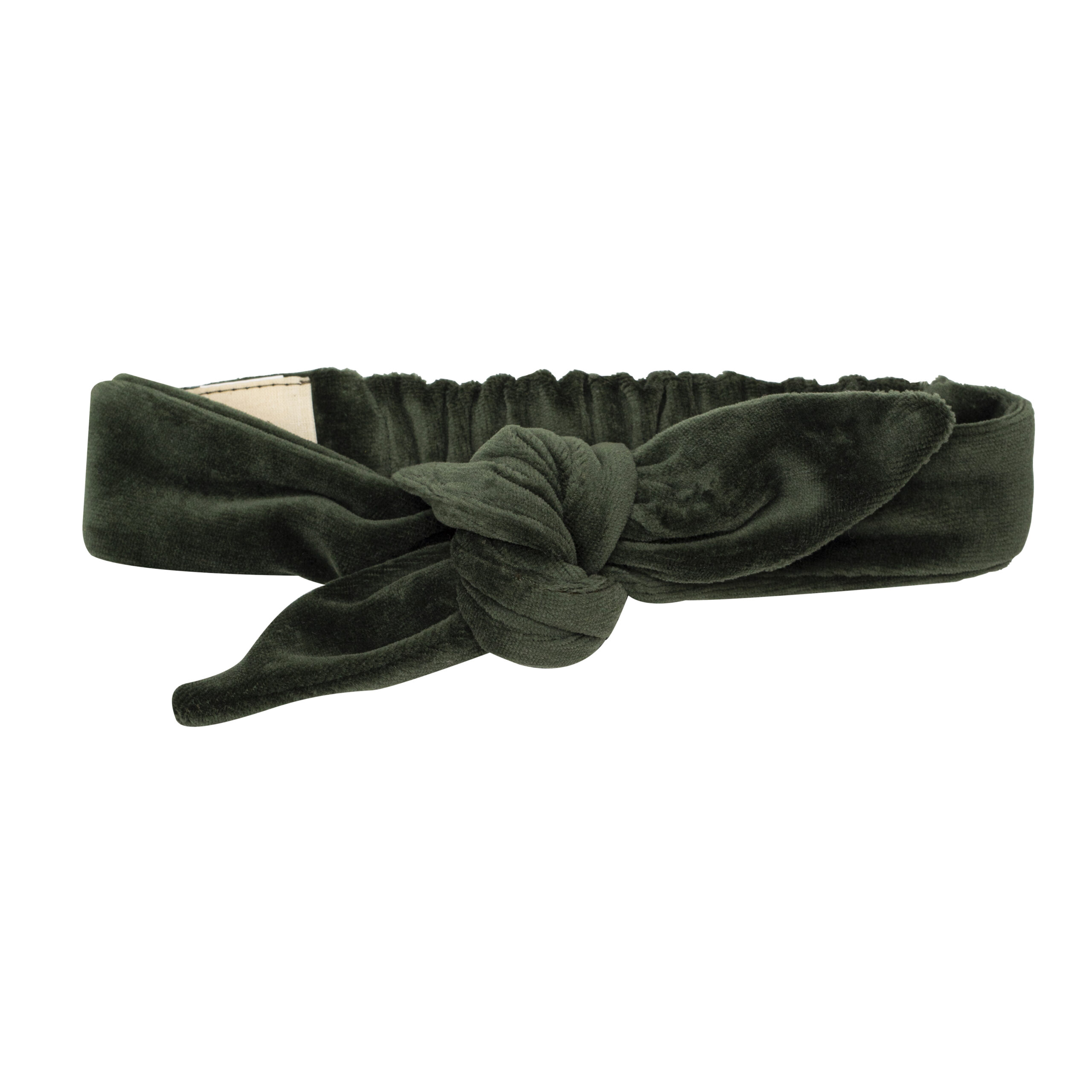 Woolly Organic Velour Elastic Headband fascia neonata cotone bio