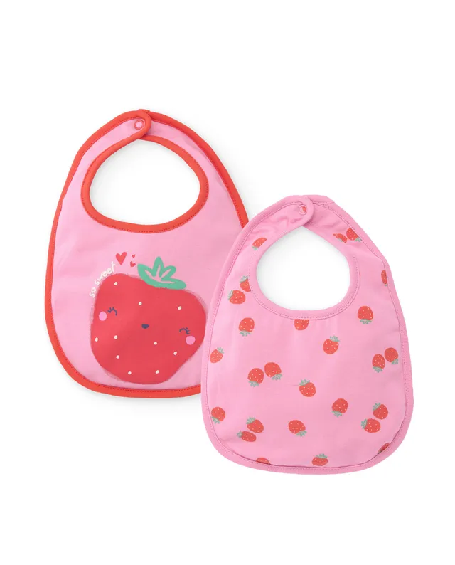 TucTuc Accessori Bavaglini Rosa Neonato Cotone 2 Pezzi