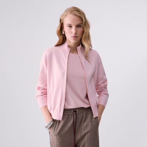 Liu Jo Cardigan Zip Donna L Maglia Tasche Logo Polsino