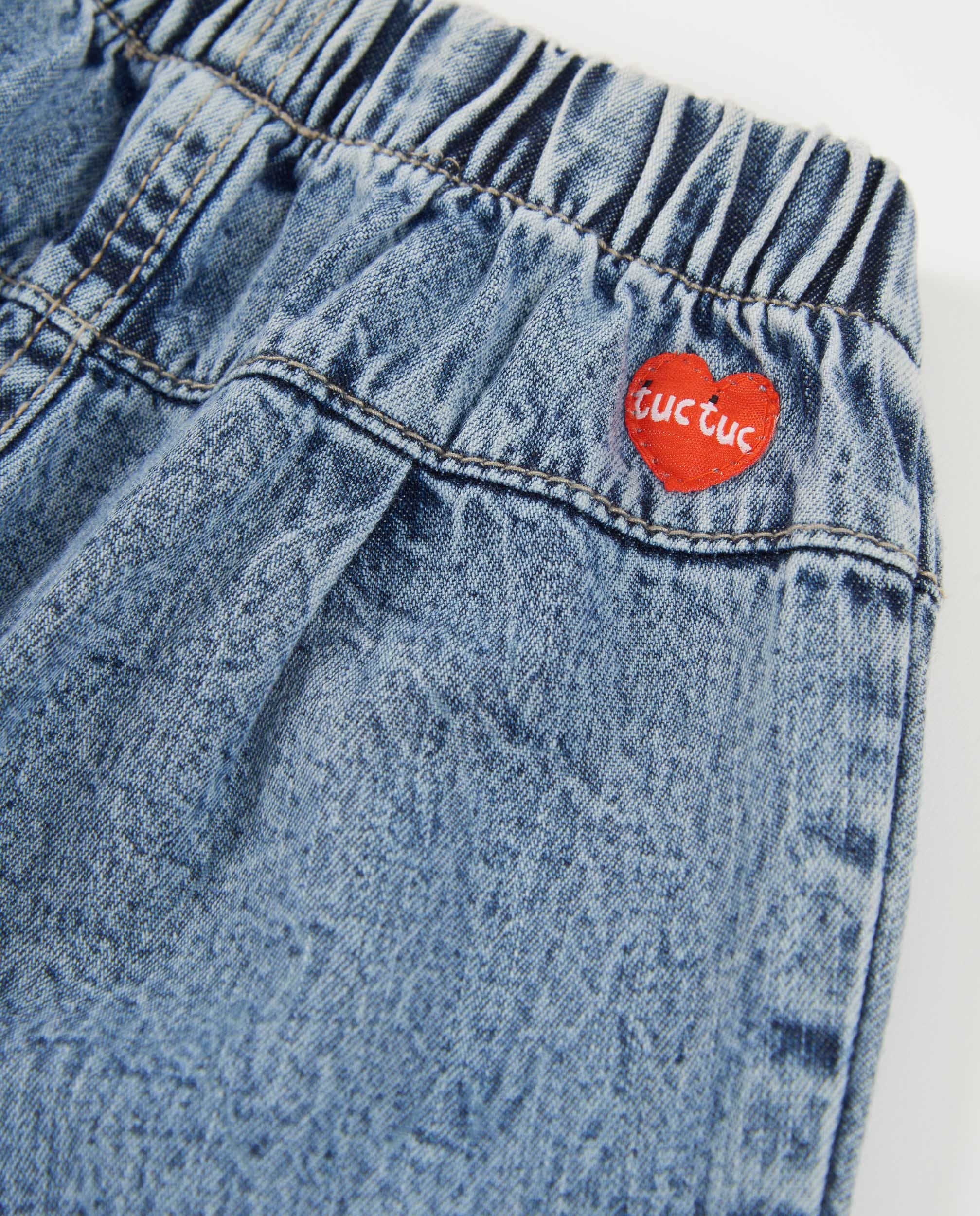 TucTuc Pantaloni jeans bambina cargo denim