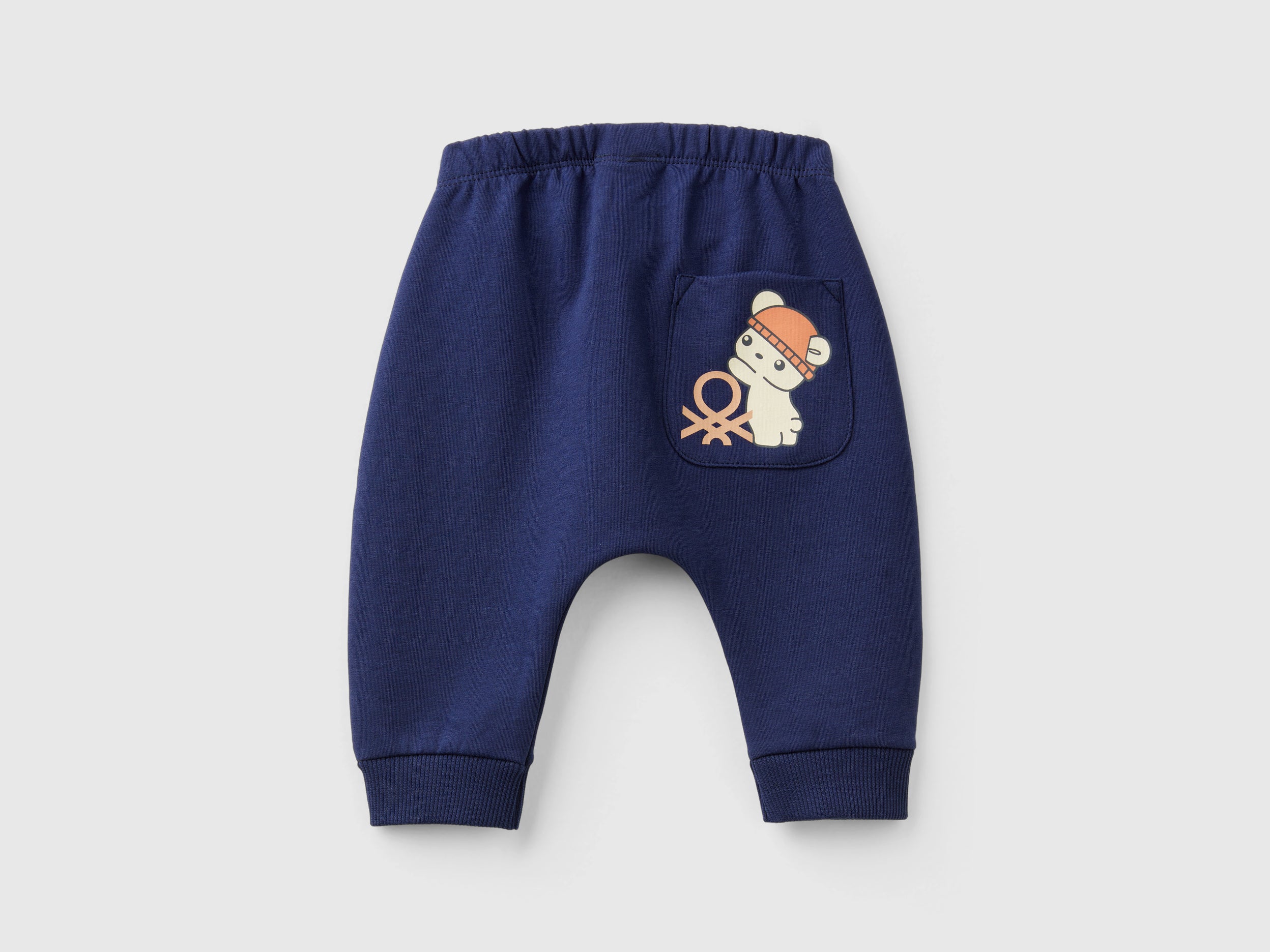 United Colors of Benetton Pantaloni Tuta Neonato Cotone Tasca