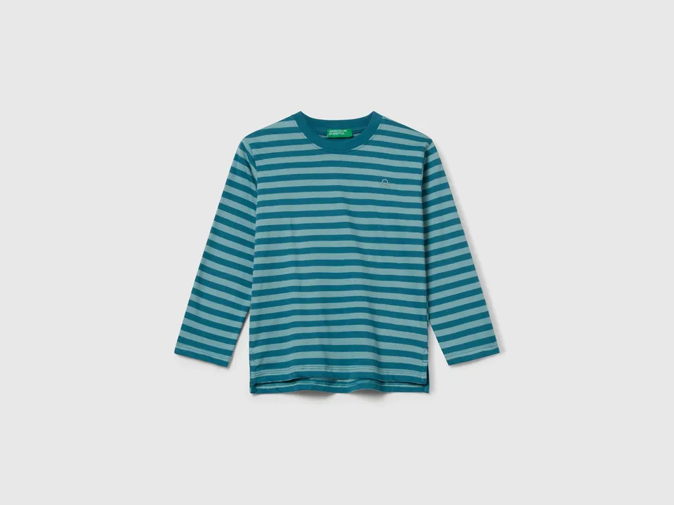 United Colors of Benetton T-Shirt Righe Cotone Bio 104