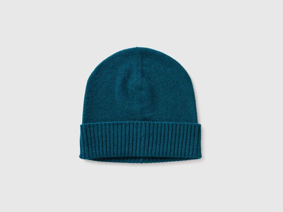 United Colors of Benetton cappello lana 100% tinta unita inver