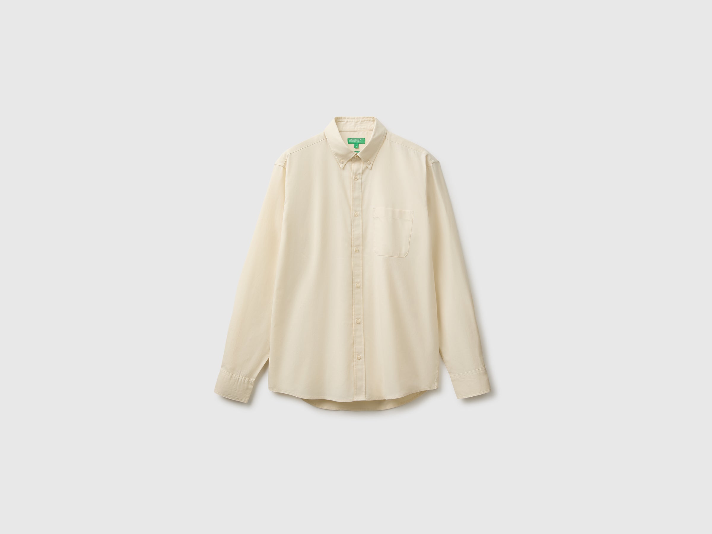 United Colors of Benetton camicia flanella cotone bio manica lunga