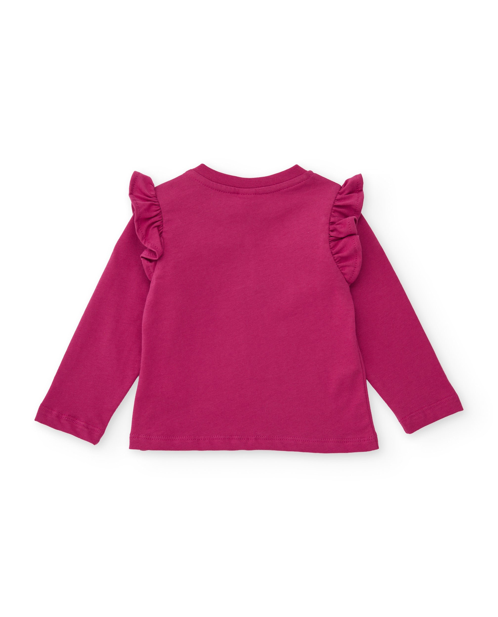 TucTuc Magliette Maglietta Bambina Fucsia 6M in Cotone