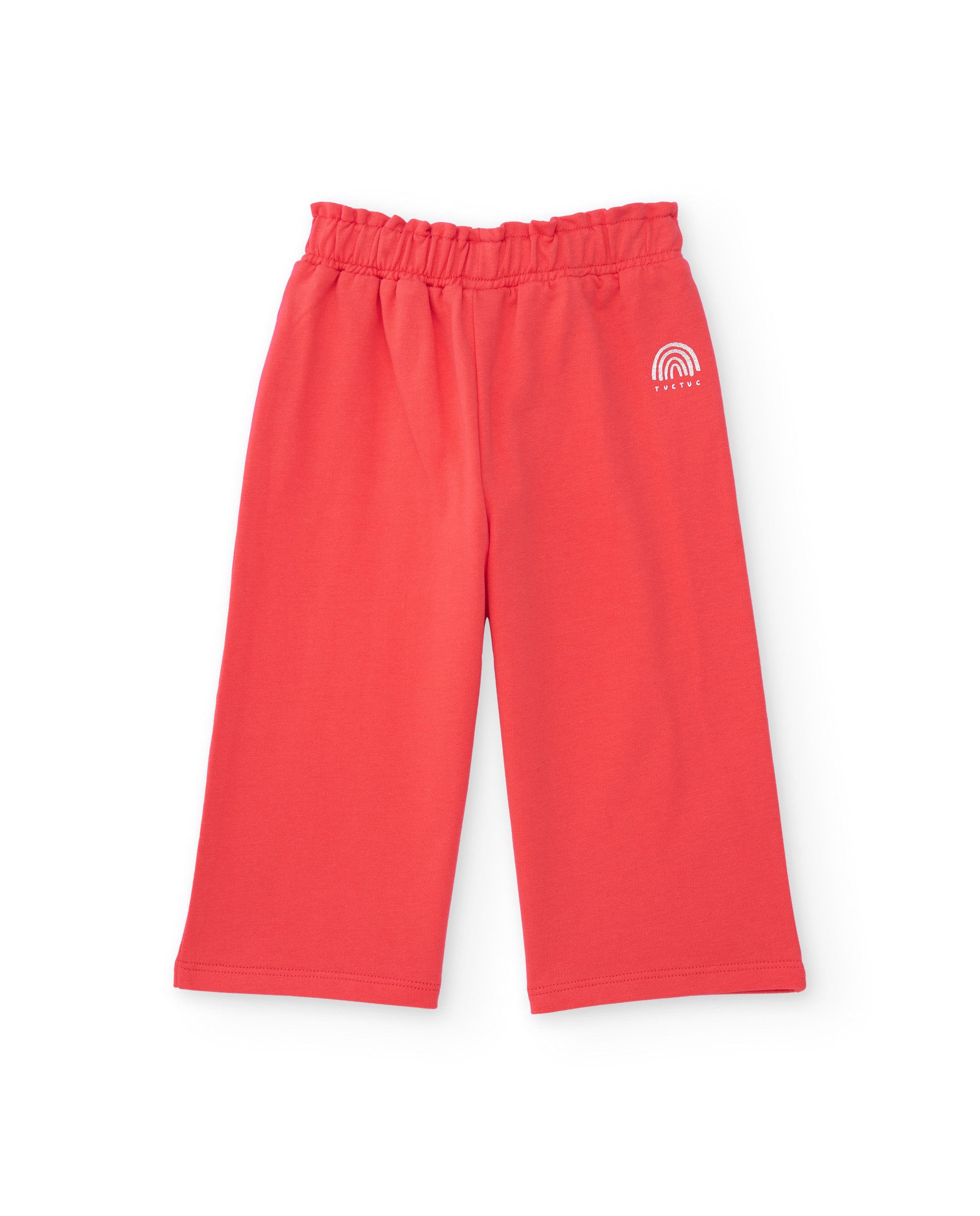 TucTuc Pantaloni bambina rosso culotte vita elastica