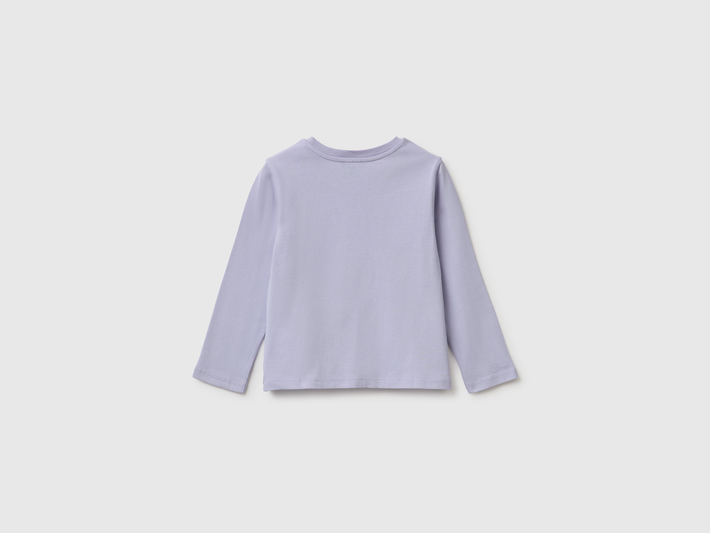 United Colors of Benetton T-shirt bimbo cotone bio maniche lunghe