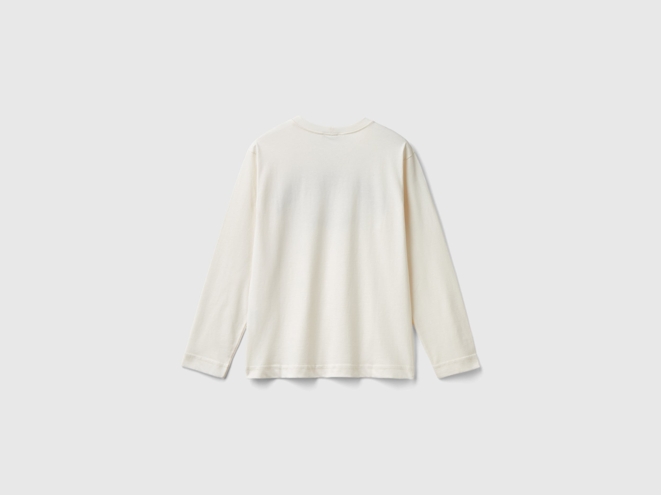 United Colors of Benetton t-shirt maniche lunghe cotone college