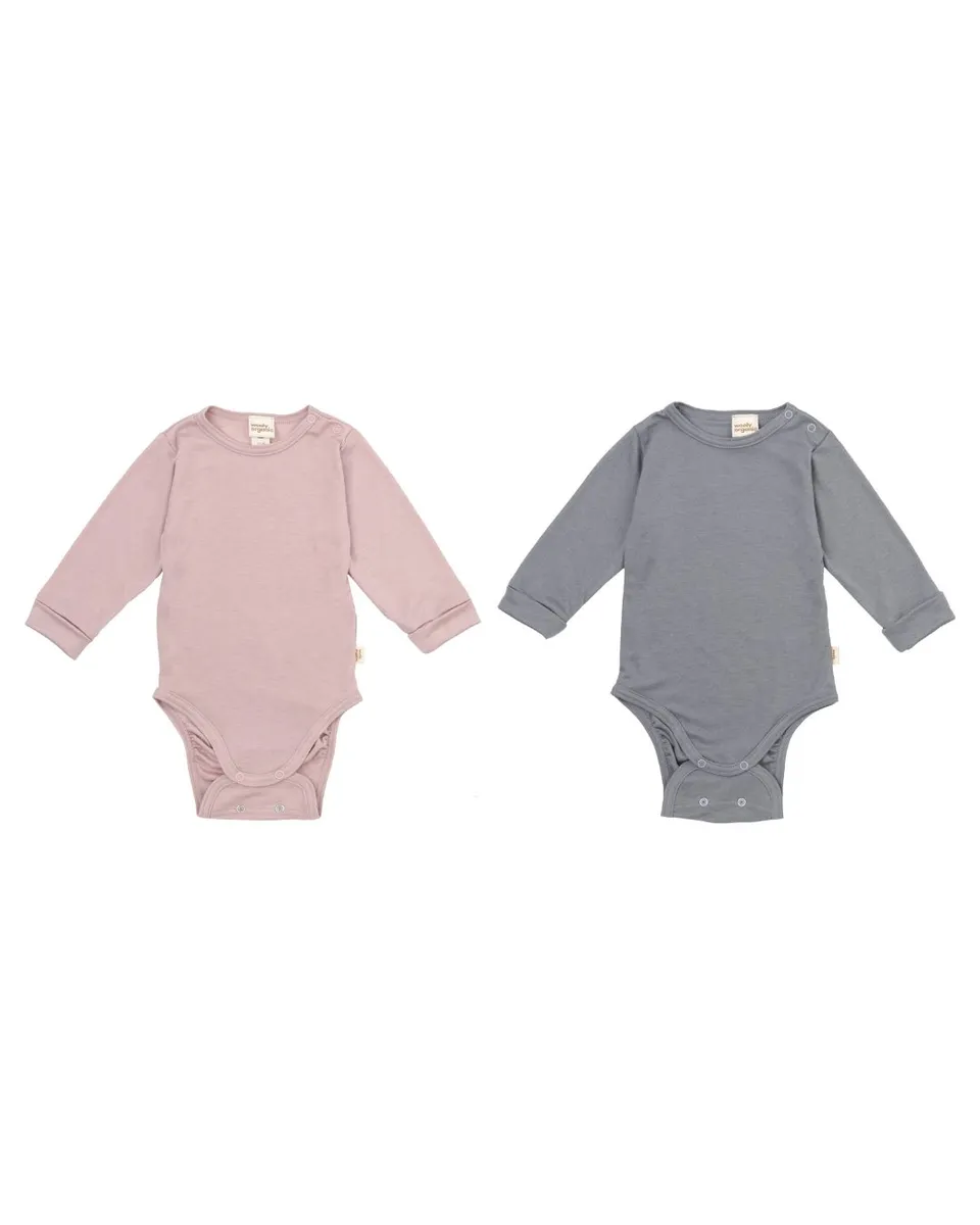 Woolly Organic Lyocell Wool body neonato manica lunga