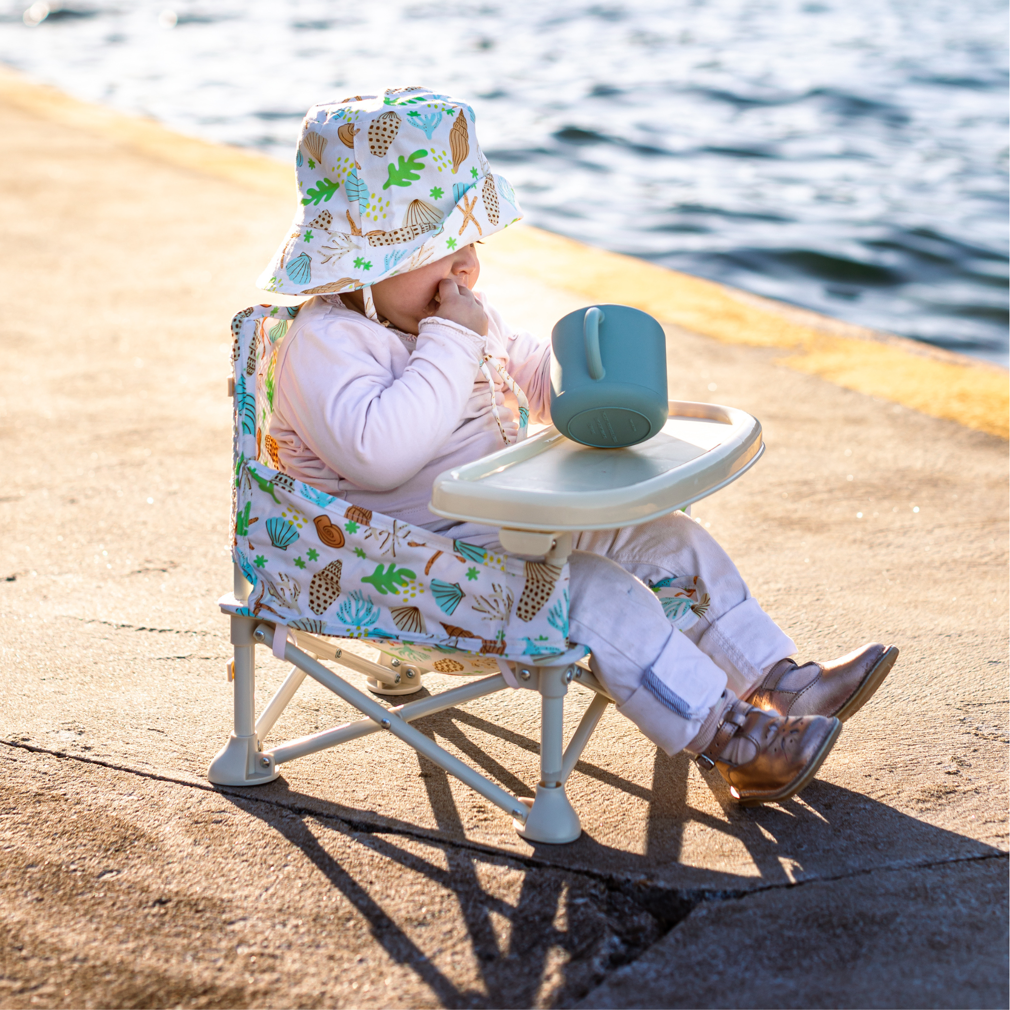 Izimini Sedia Sailor sedia pieghevole con vassoio 6 mesi-3 anni