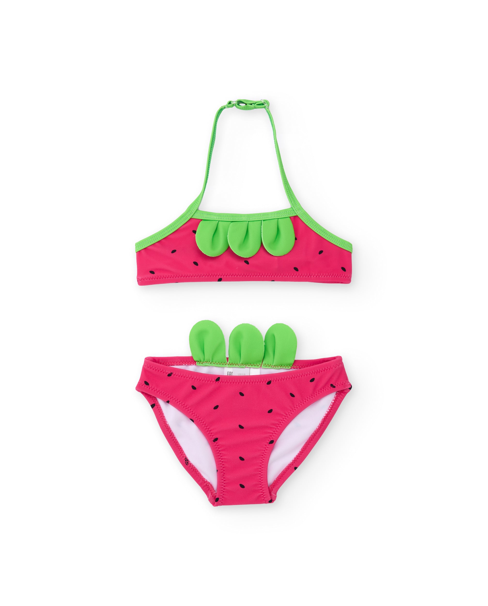 TucTuc Costumi Da Bagno bikini bambina rosso fucsia fascia