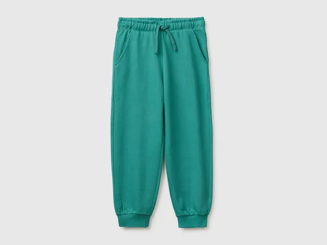 United Colors of Benetton Pantaloni Joggers Felpa Cotone Taglia L