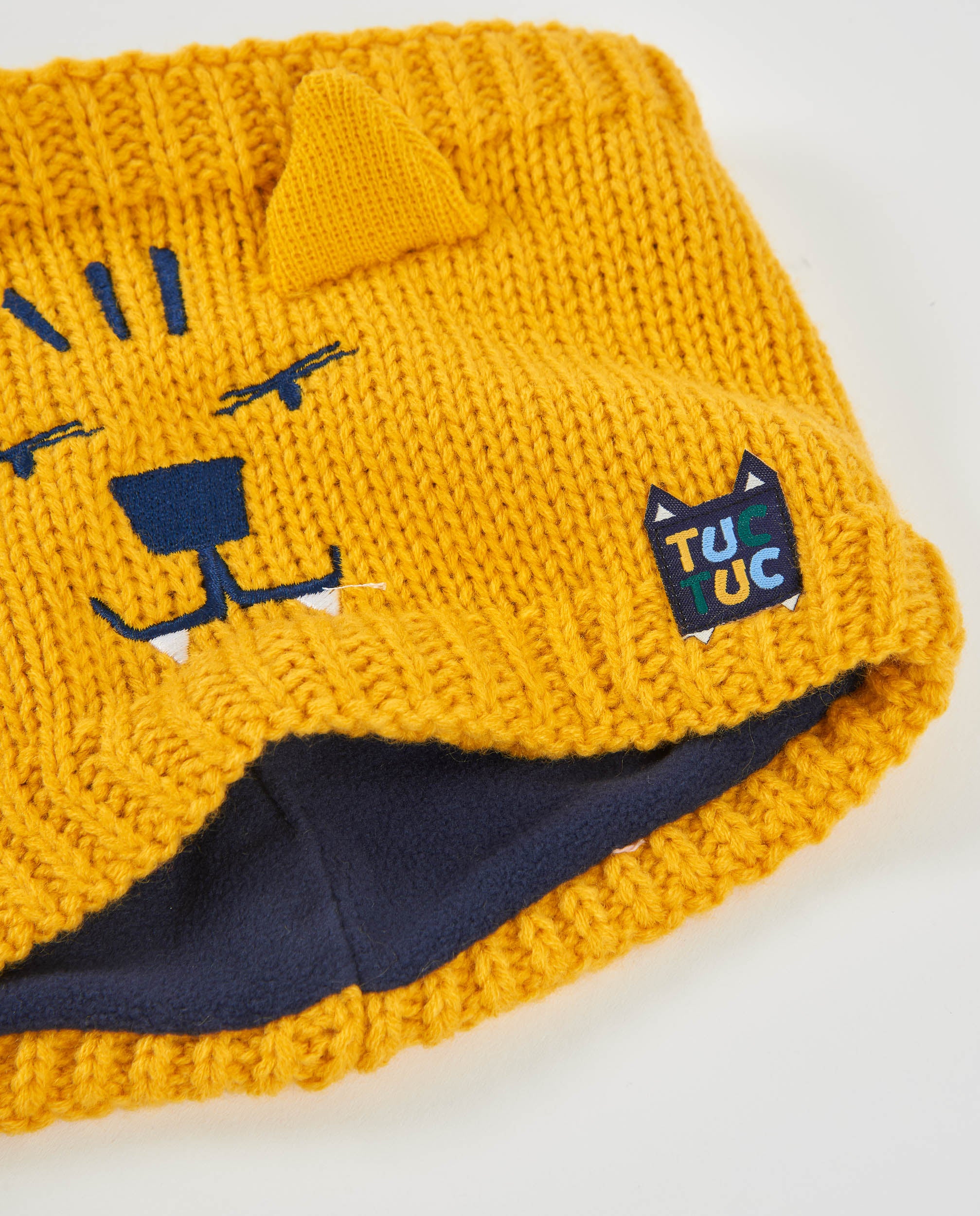 TucTuc Accessori set bimbo giallo tigre tricot