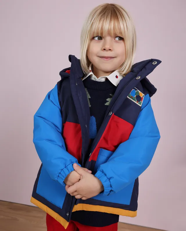 TucTuc Cappotti cappotto blu impermeabile cappuccio bimbo