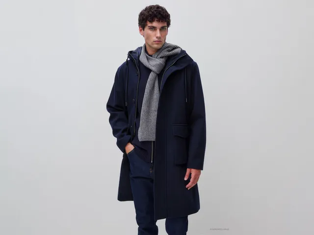 United Colors of Benetton Parka Panno Lana Cappuccio Taglia M
