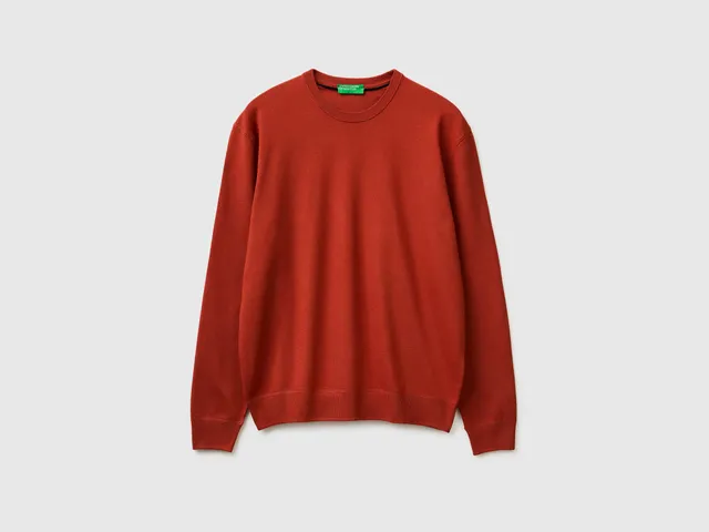 Benetton 110XU10A5 maglione viscosa girocollo maniche lunghe