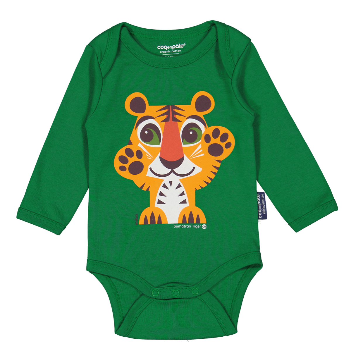 Coq en Pâte Set Nascita Body + Bavaglino Tigre 3-6 Mesi Cotone