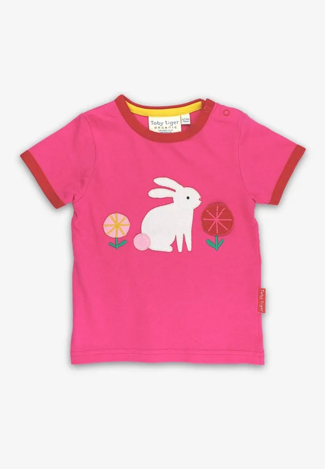 Toby Tiger maglietta coniglietti cotone bio bimba