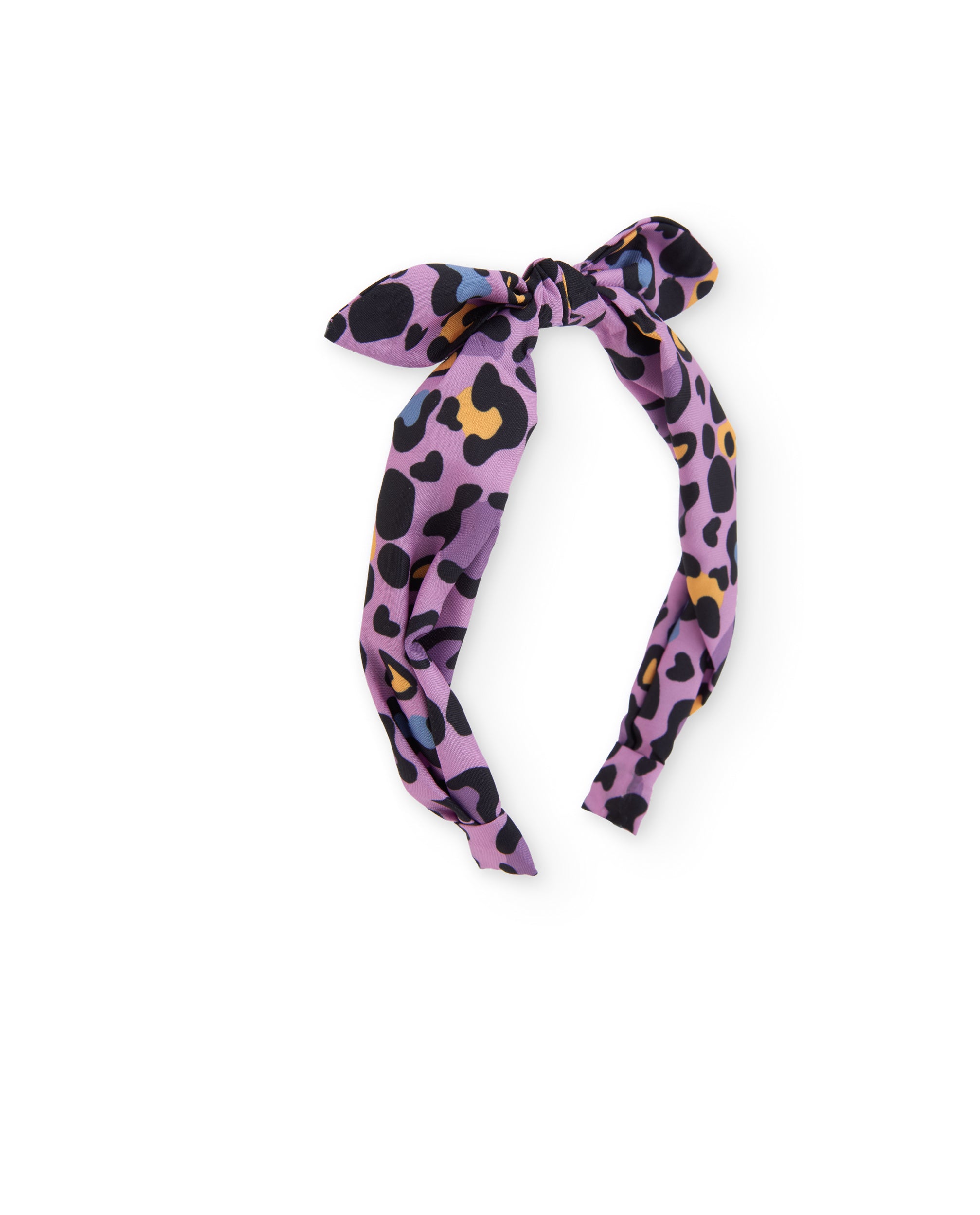 TucTuc Accessori Cerchietto Bimba Lilla Animalier Fiocco