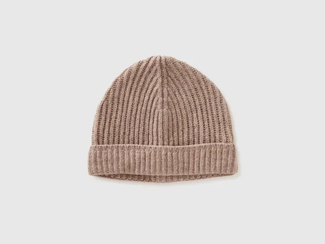 United Colors of Benetton Hat cappello lana merino risvolto