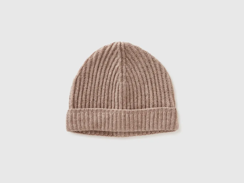 United Colors of Benetton Hat cappello lana merino risvolto