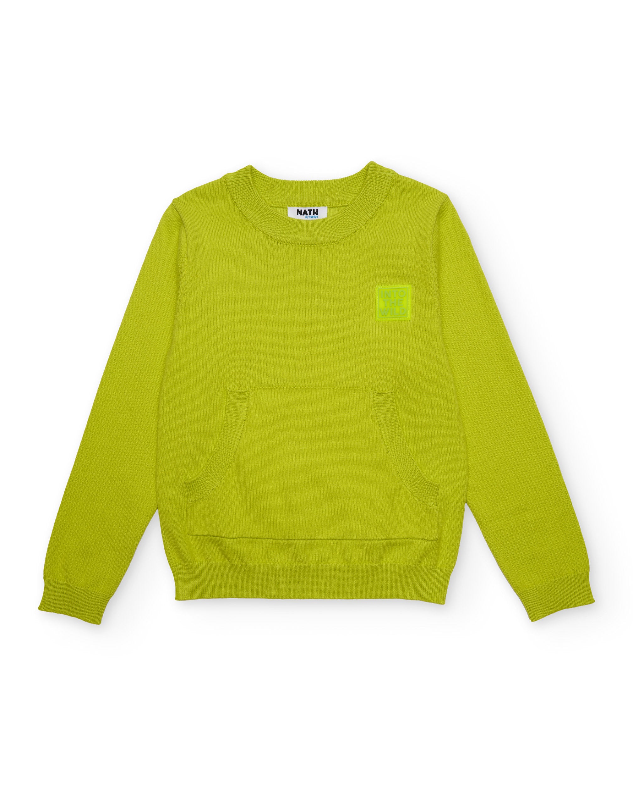 TucTuc Maglioni bambino lime tasca marsupio