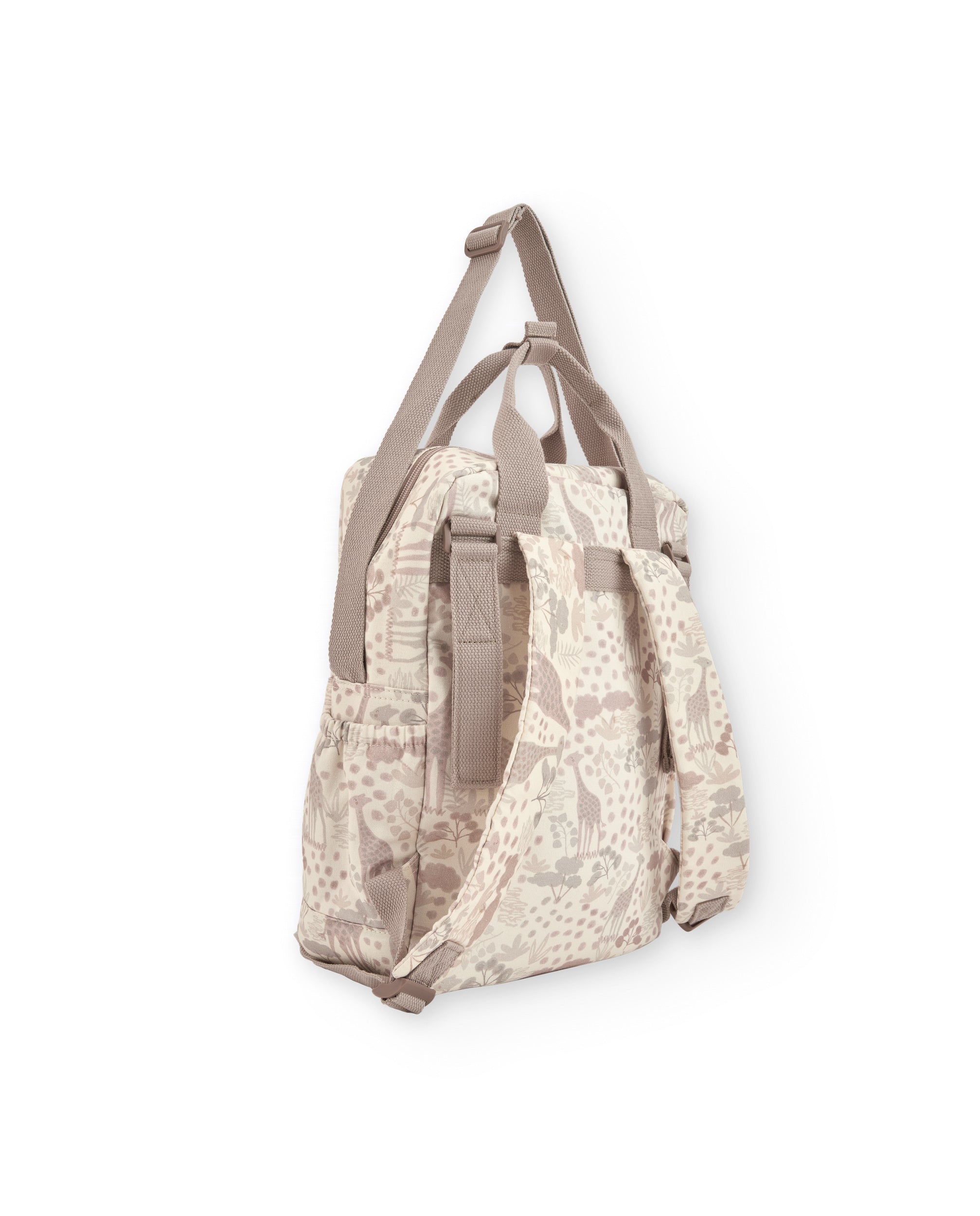 TucTuc Accessori zaino passeggio beige stampa giraffe