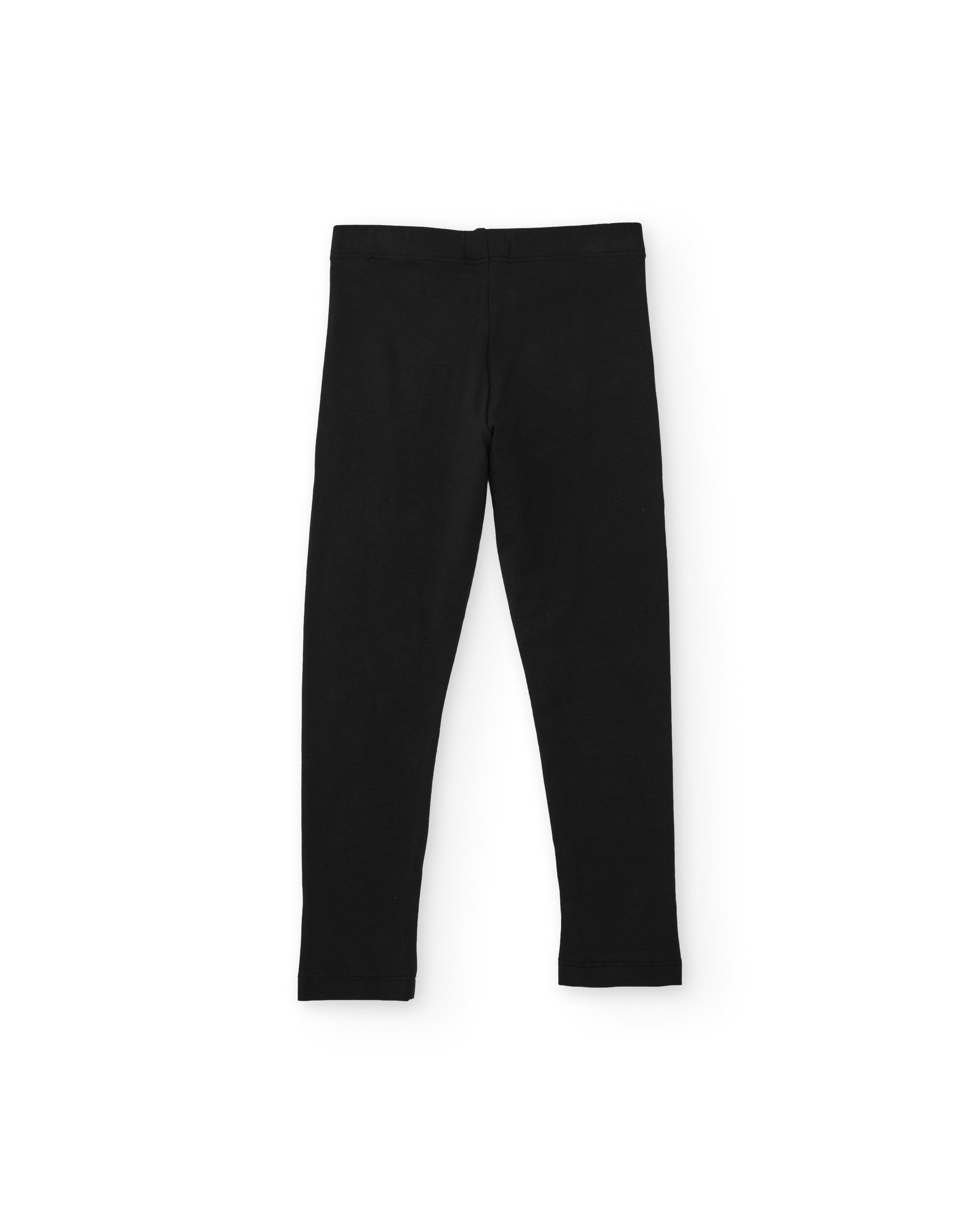 TucTuc Leggings leggings bambina nero lungo cotone