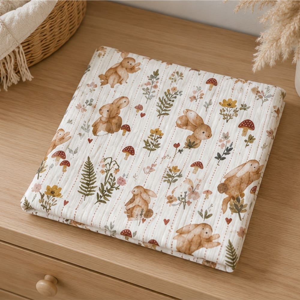 Petite Citrouille Alice mussola neonato 60x60 garza cotone