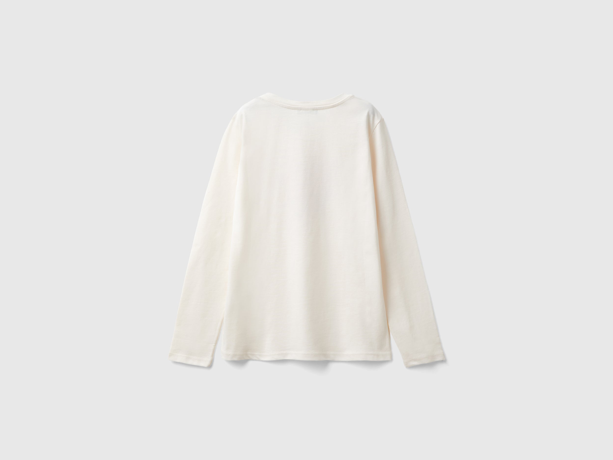 United Colors of Benetton T-Shirt Cotone Organico Maniche Lunghe L